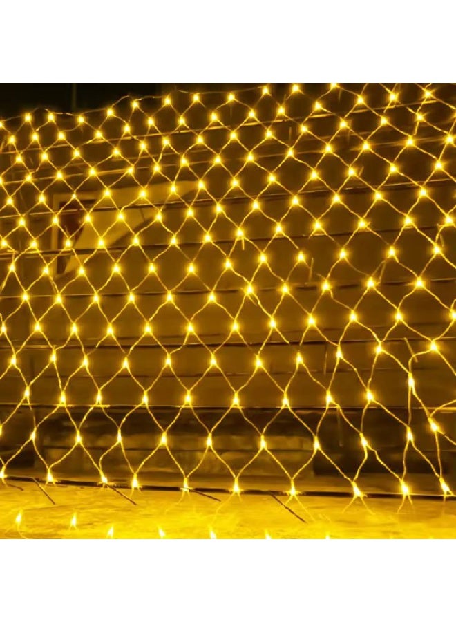 أضواء شبكية LED رمضانية مقاس 200 سم × 200 سم لتزيين منزلك وحديقتك، ألعاب للبنات، هدية عيد ميلاد، هدية عيد الميلاد، نمو، مرح، للأطفال. - Image 1